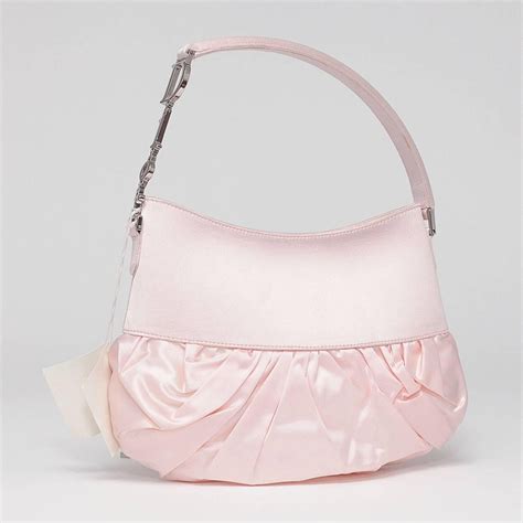 christian dior rose pink satin lace-up ballet evening shoulder bag|dior saddle bag.